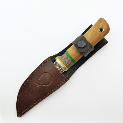 Gravürlü Ceviz Saplı 4116 Çelik Av & Outdoor Bıçak