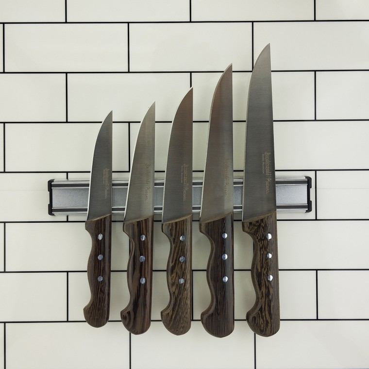 Kazancı Mutfak Bıçak Seti 5li + Mıknatıslı Bıçaklık