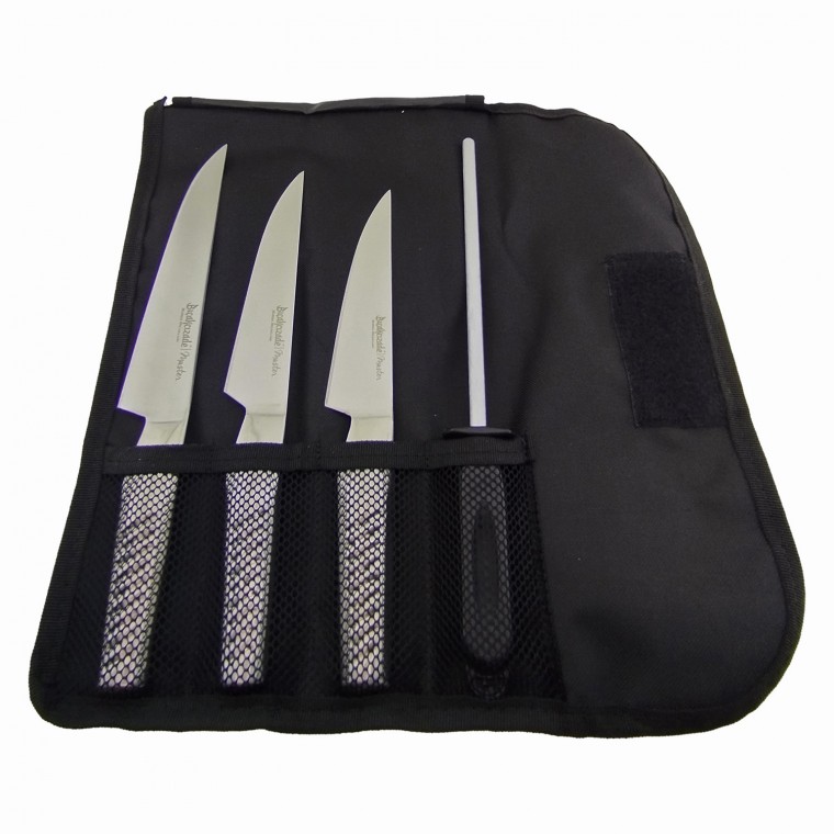 Master 3’lü Mutfak Bıçak Seti (Rulo Çantalı + Başlangıç Masatı)