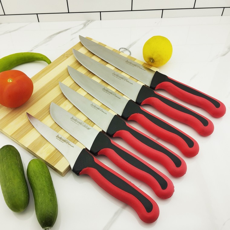 Premium Bursa Kasap Bıçak Seti 6'li