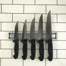 Sipahi Bursa Kasap Bıçak Seti 5li + Mıknatıslı Bıçaklık