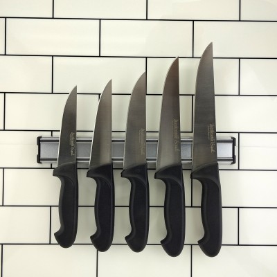 Sipahi Bursa Kasap Bıçak Seti 5li + Mıknatıslı Bıçaklık