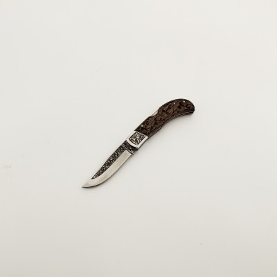 Ahşap Desenli Gravürlü Çakı