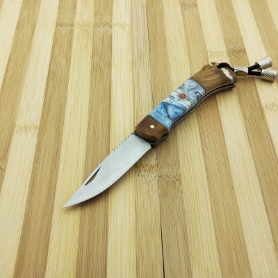 4116 Çelik Mozaik Pim Epoxy Ahşap Çakı