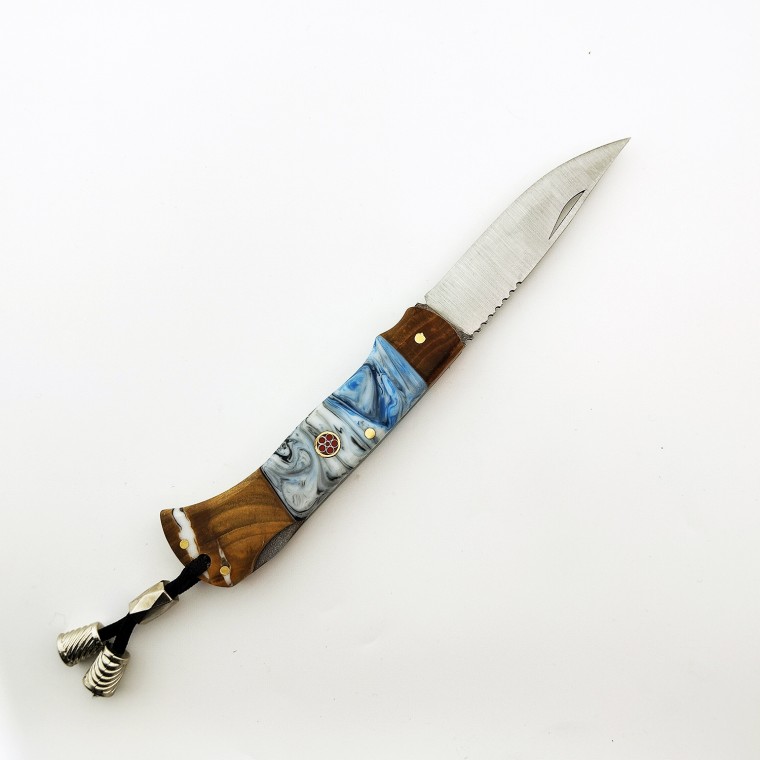 4116 Çelik Mozaik Pim Epoxy Ahşap Çakı