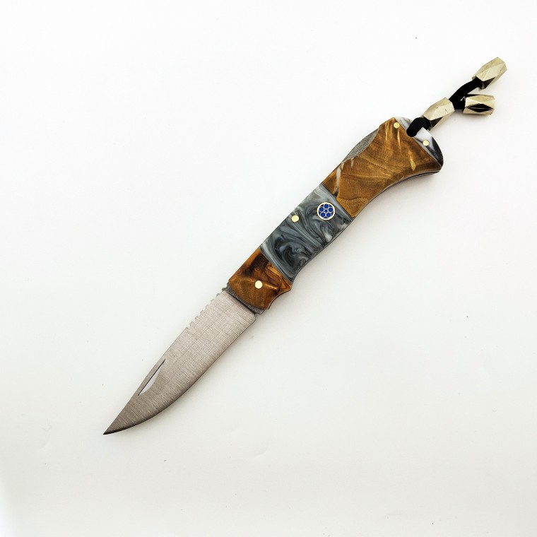 4116 Çelik Mozaik Pim Epoxy Ahşap Çakı