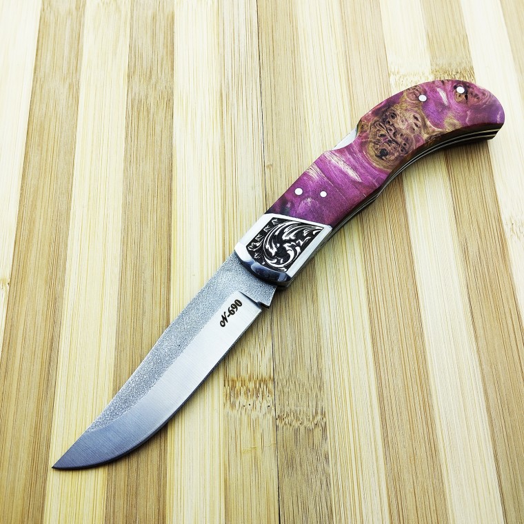 Cosmic Dust N690 Çelik Stabilize Epoxy Saplı Sırttan Kilitli Premium Çakı