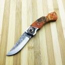 Kartal Başlı Balçak N690 Epoxy Saplı Gravür Namlulu Çakı 21 cm