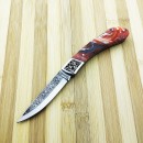 N690 Gravürlü Epoxy Saplı Sırttan Kilitli Çakı