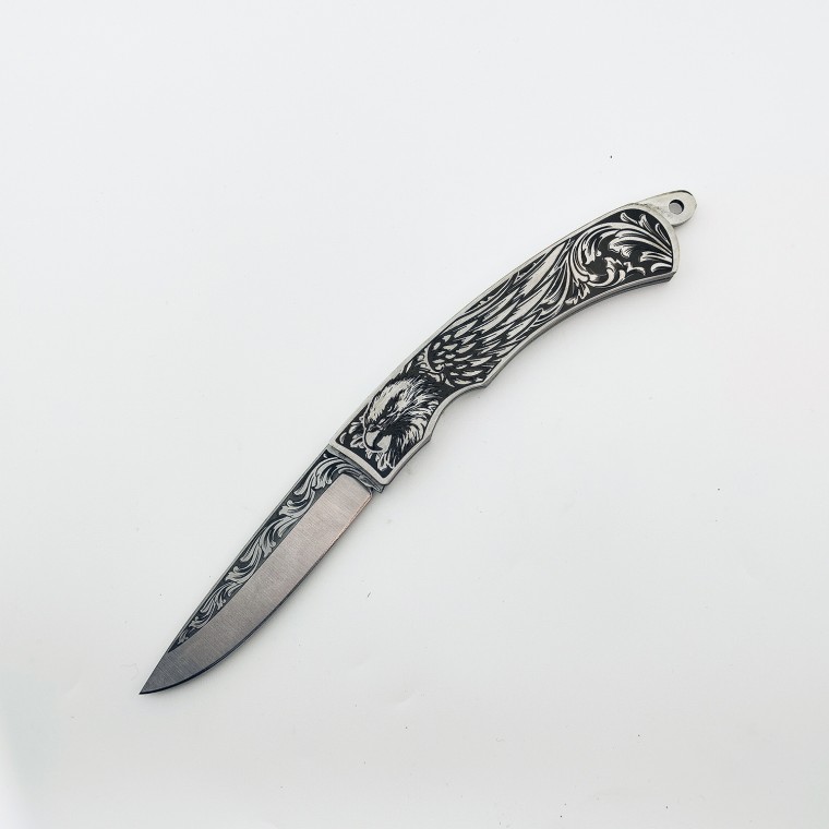 N690 Kartal Gravür Desenli Kuyruk Kilitli Çakı | Premium Çakı N690 Kartal Gravür Desenli Kuyruk Kilitli Çakı | Premium Çakı